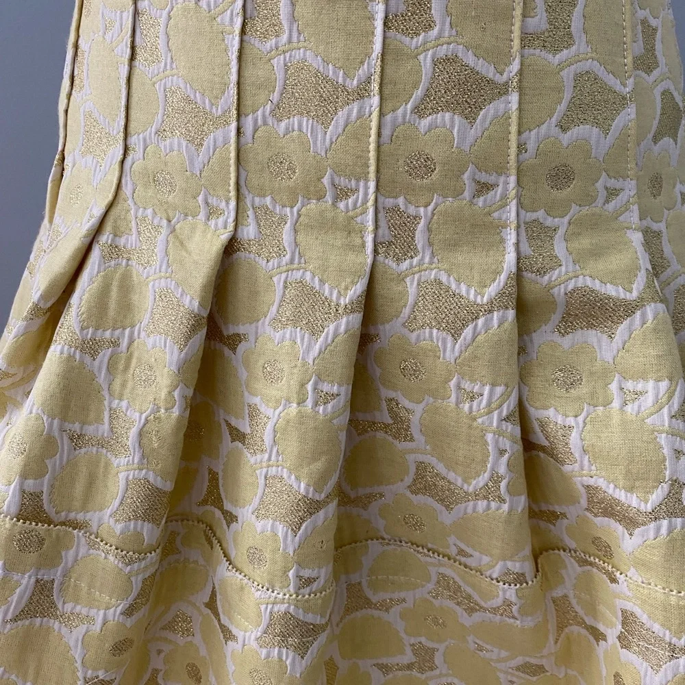 Vera Wang Lavender Label Brocade Mini Skirt Size 2 - Picture 4 of 7